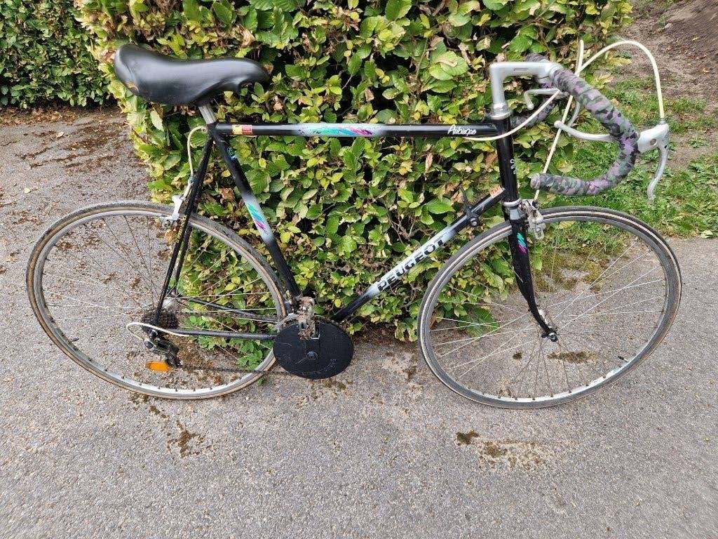 Peugeot retro racefiets, Fietsen en Brommers, Fietsen | Racefietsen, 28 inch, Gebruikt, 61 tot 65 cm, Ophalen