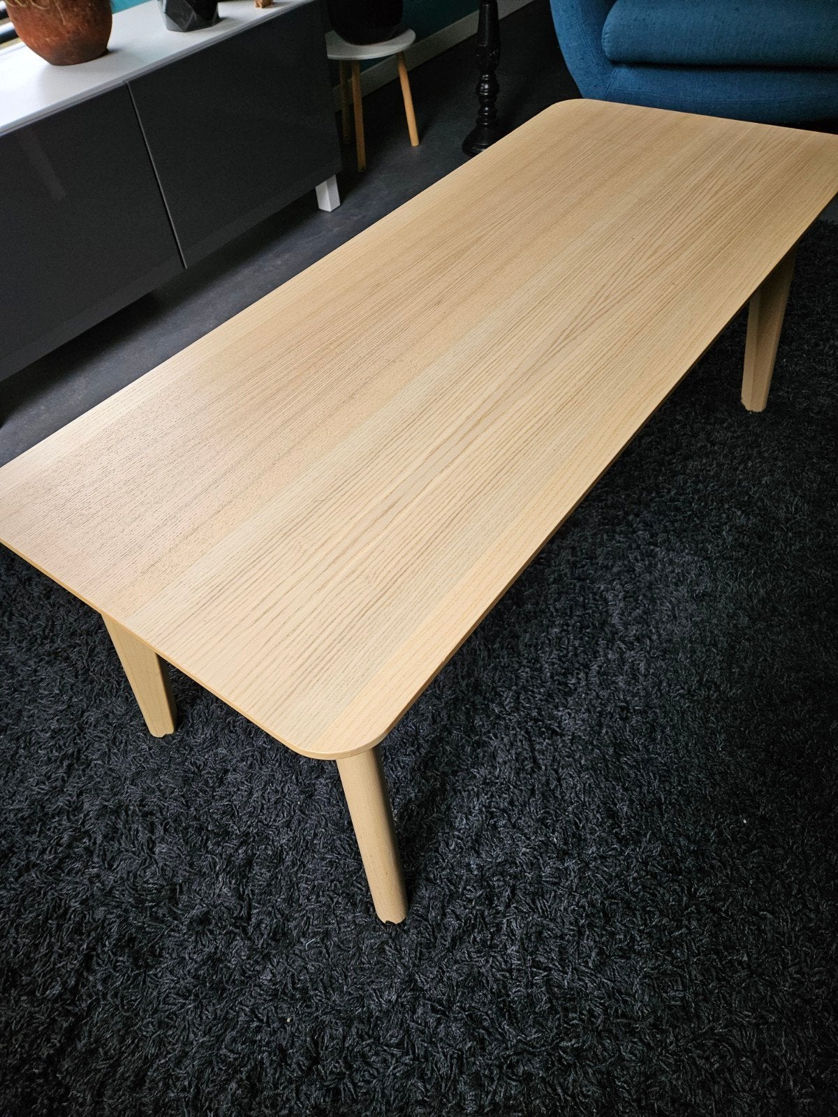 mooie, grote salontafel IKEA, Ophalen, 100 tot 150 cm, 50 tot 100 cm, Zo goed als nieuw
