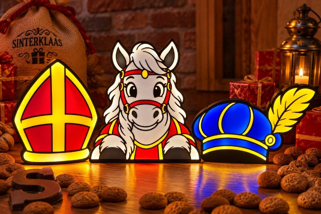 Sinterklaas LED Lampen – 3D Geprint, Ophalen of Verzenden, Nieuw
