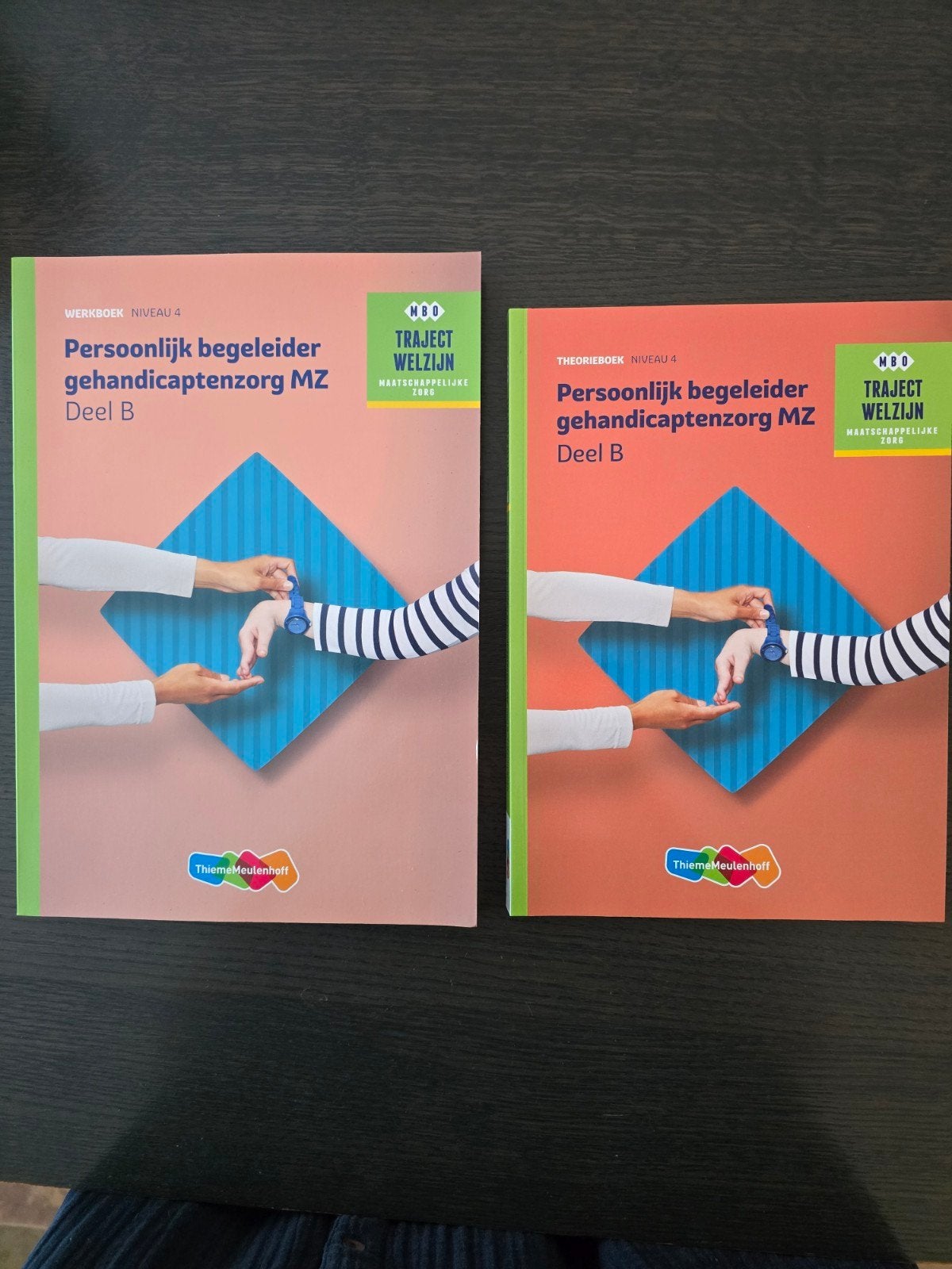 Werkboek & Theorieboek Persoonlijk begeleider MZ Deel B, Ophalen, ThiemeMeulenhoff, Zo goed als nieuw, MBO
