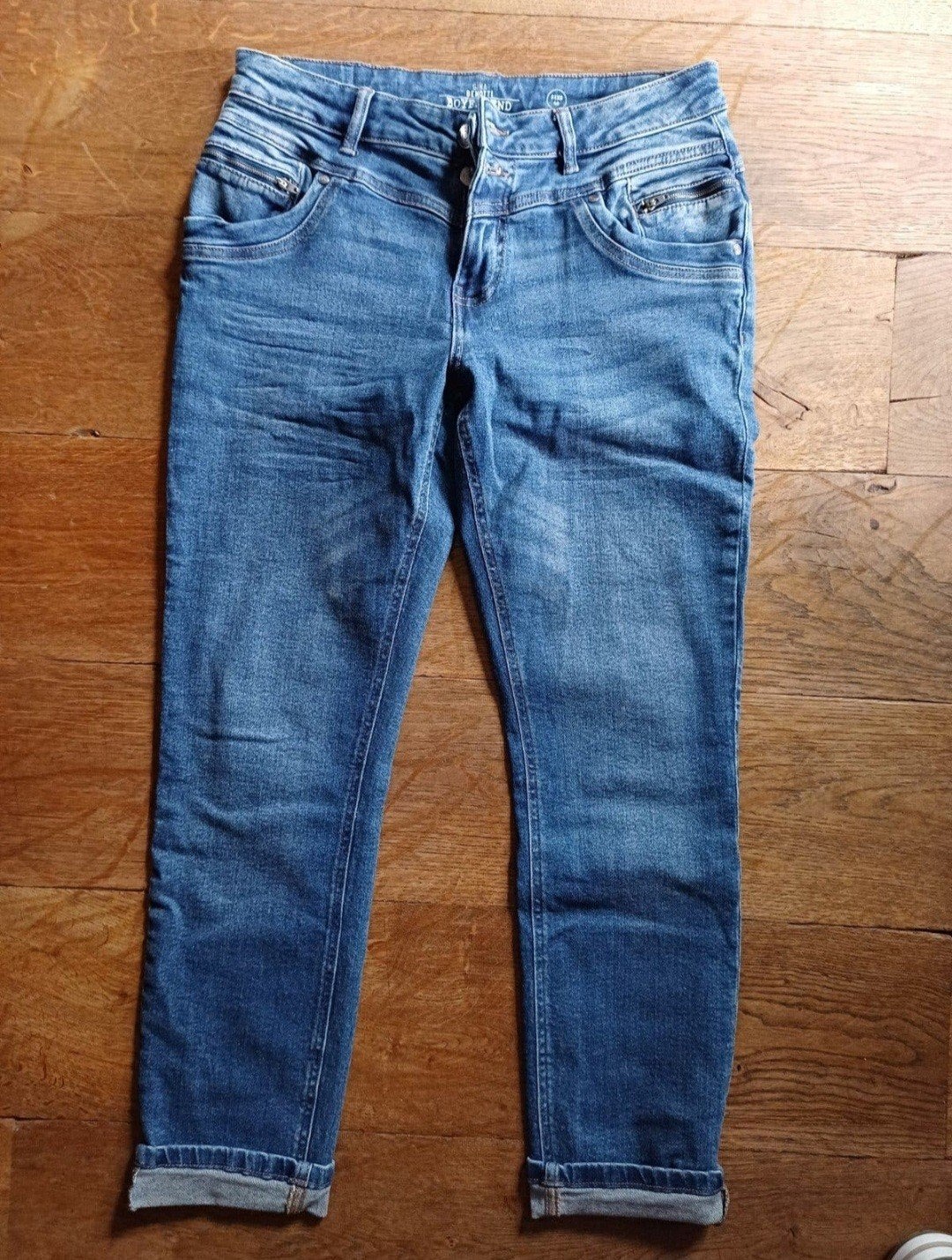 Gina Benotti BOYFRIEND JEANS mt 40 zgan!, Kleding | Dames, Ophalen, Blauw, Nieuw, W30 - W32 (confectie 38/40)