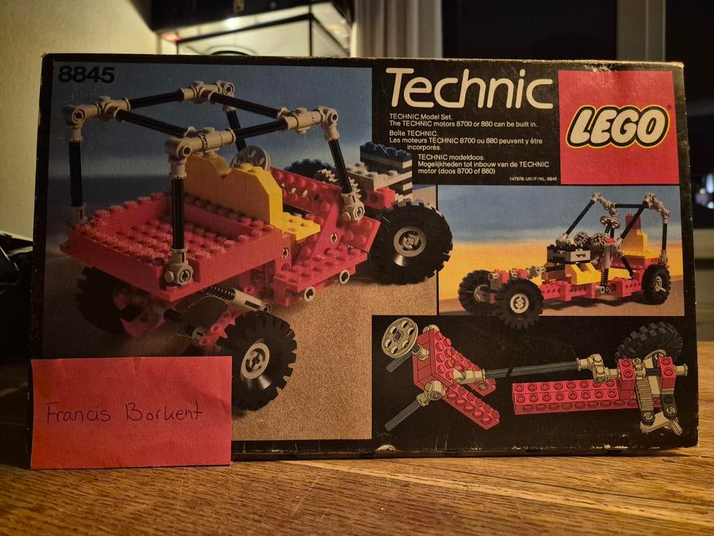 Lego Technic 8845 Dune Buggy - Vintage set met doos, Kinderen en Baby's, Speelgoed | Duplo en Lego, Ophalen of Verzenden, Gebruikt