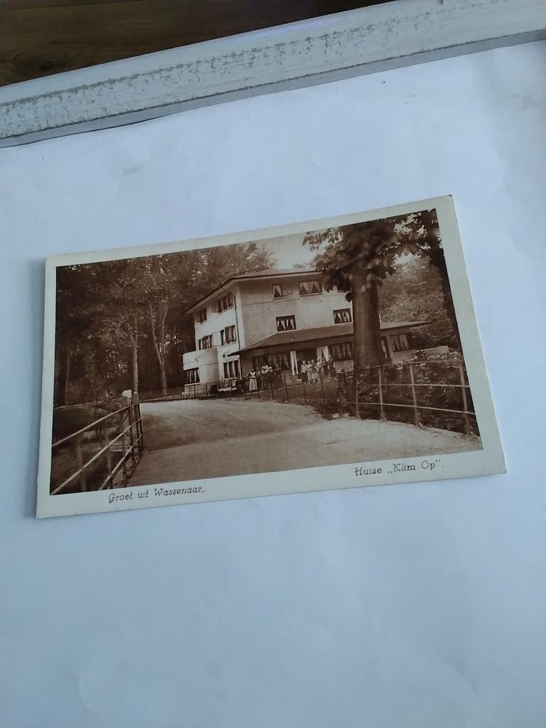 GROET UIT  WASSENAAR.  HUIZE "KLIM OP", Ophalen of Verzenden, Voor 1920, Zuid-Holland
