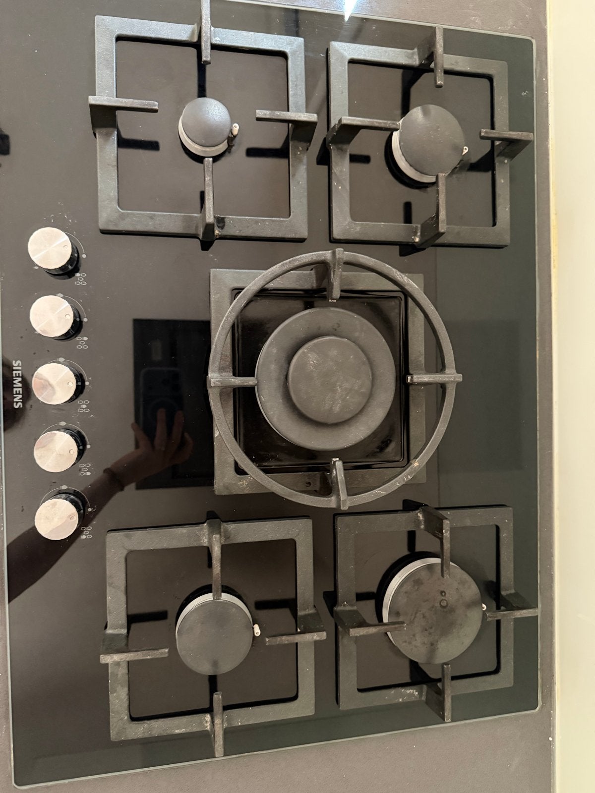 Siemens Inbouw Gaskookplaat - 5 Kookzones, Gebruikt, Ophalen of Verzenden, Inbouw, Gas