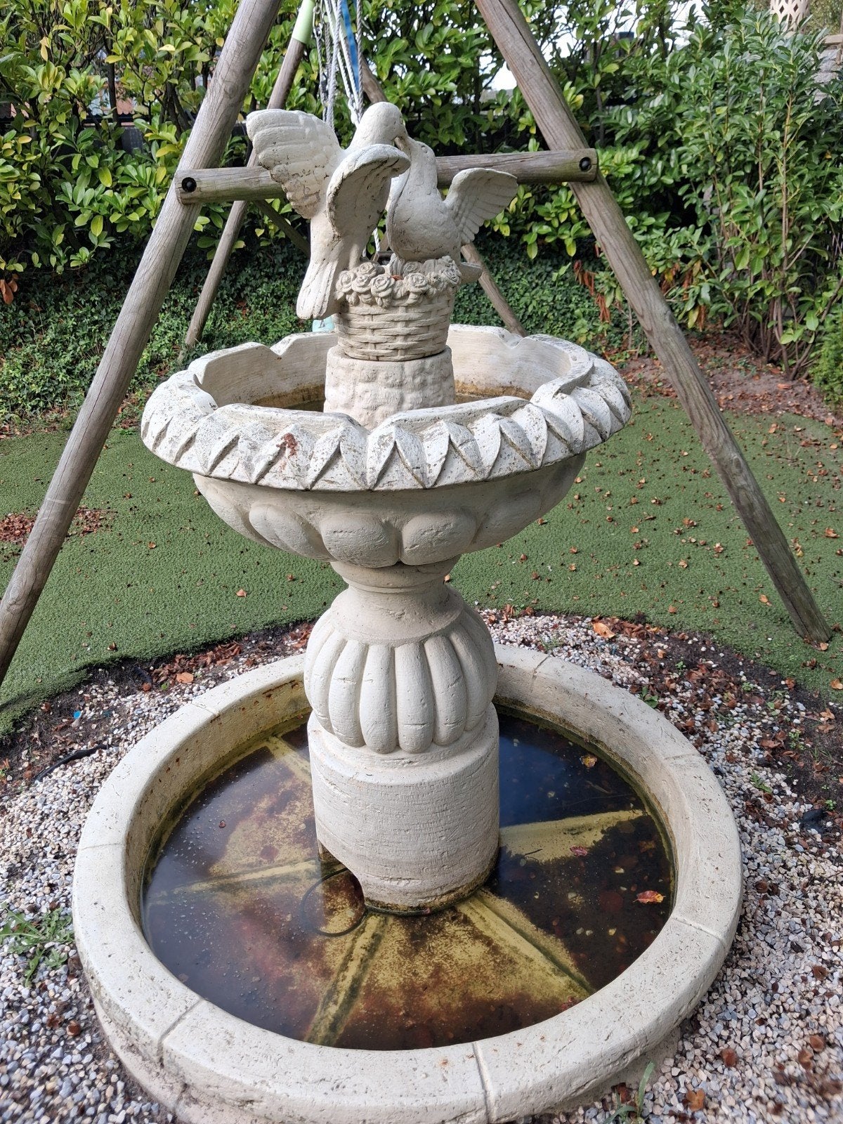 betonnen fontein doorsnee bak 130, Tuin en Terras, Ophalen, Beton, Fontein