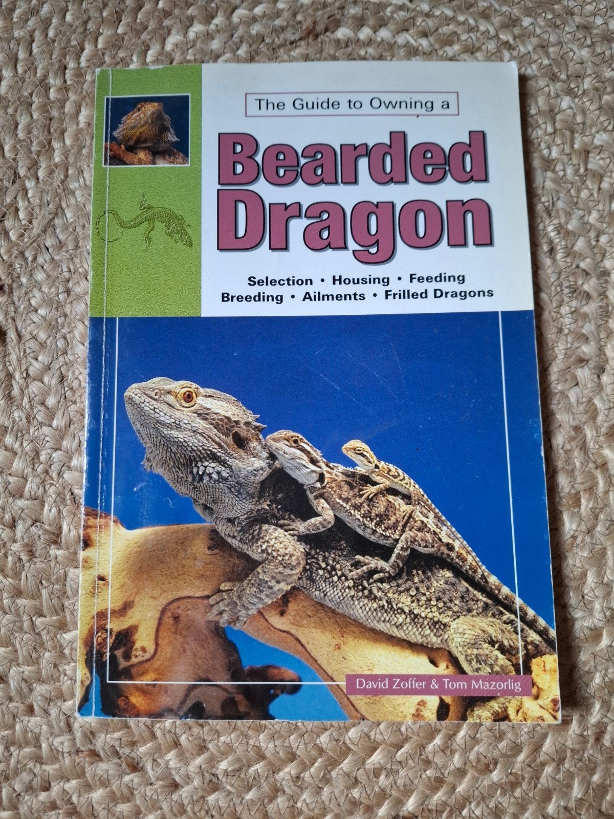 Boek: The Guide to Owning a Bearded Dragon, Boeken, Ophalen of Verzenden, Zo goed als nieuw, Reptielen of Amfibieën, David Zoffer & Tom Mazorlig