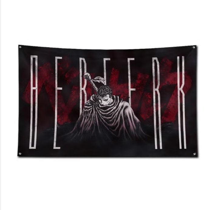 Grote vlaggen Berserk anime (150x90cm), Ophalen of Verzenden, Nieuw