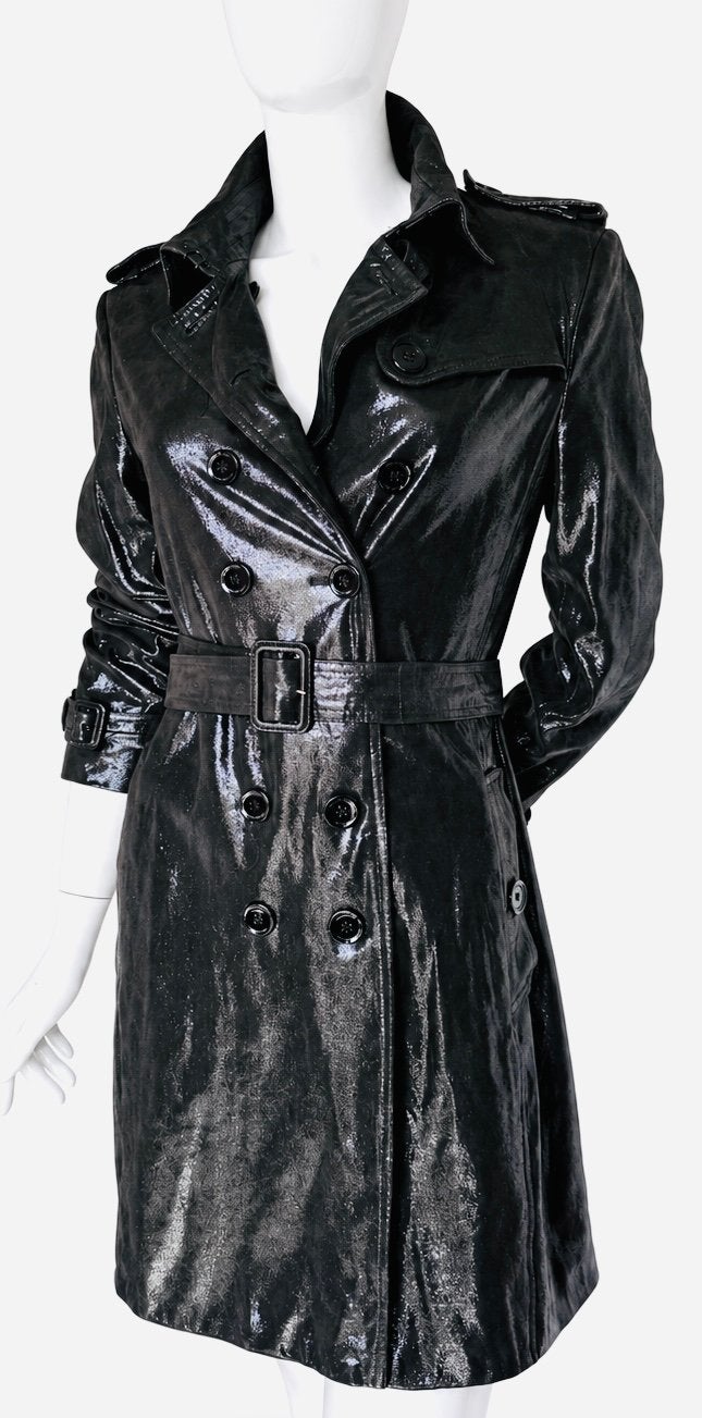 BURBERRY LAMSLEREN TRENCHCOAT, MAAT 38 NEW €3.700,- 💖💖💖, Ophalen of Verzenden, Zo goed als nieuw, Maat 38/40 (M), Zwart