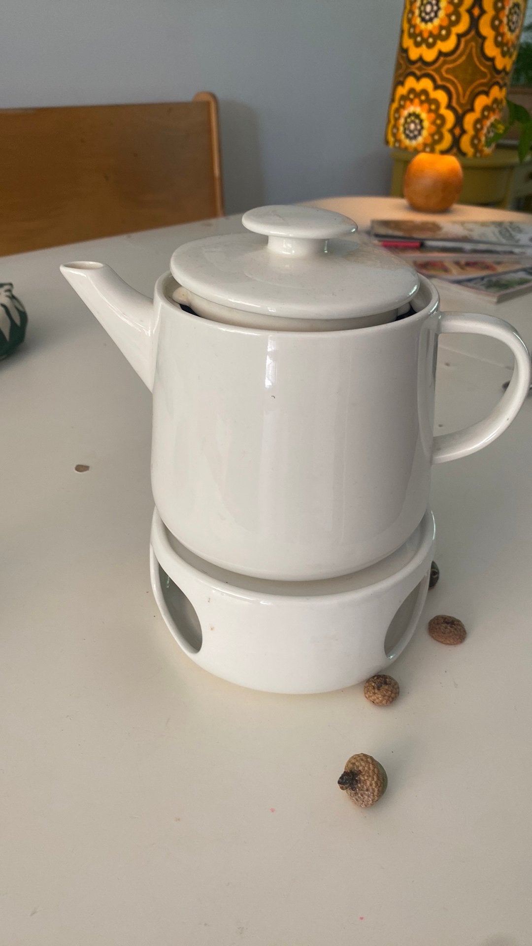 Thee pot met thee lichtje, Ophalen of Verzenden, Gebruikt