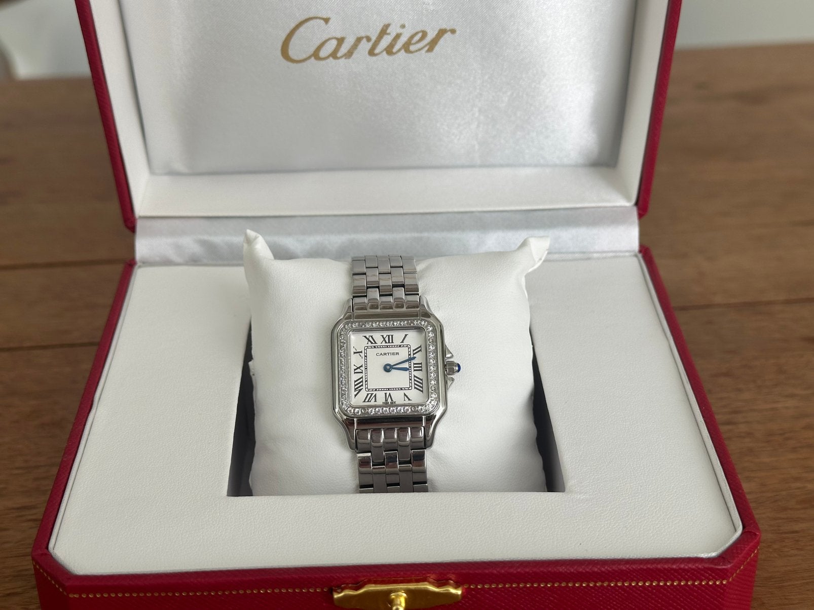Cartier Panthère Medium, Overige merken, Staal, Staal, Polshorloge