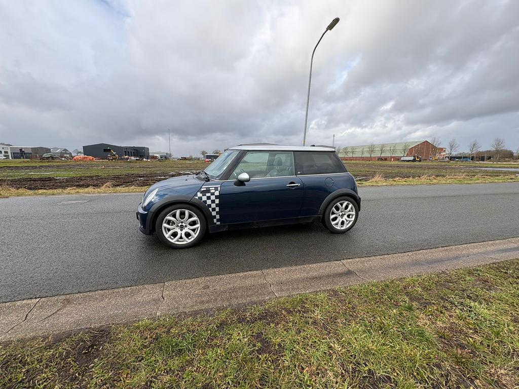Mini 2006 Blauw Checkmate, Voorwielaandrijving, Leder en Stof, 49 €/maand, 115 pk