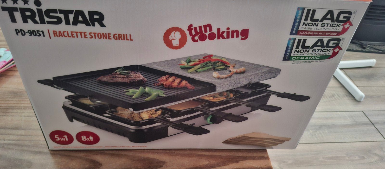 Tristar steengrill 8 persoons, Ophalen, Nieuw, 8 personen of meer