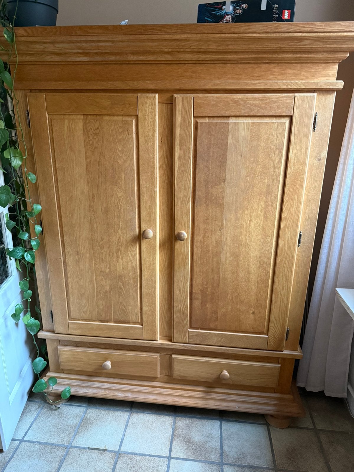 Houten servieskast, Ophalen, Gebruikt, 150 tot 200 cm, 150 tot 200 cm