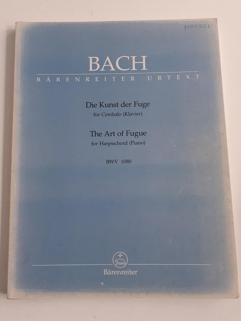 Bach - Die Kunst der Fuge (Bärenreiter Urtext), Ophalen of Verzenden
