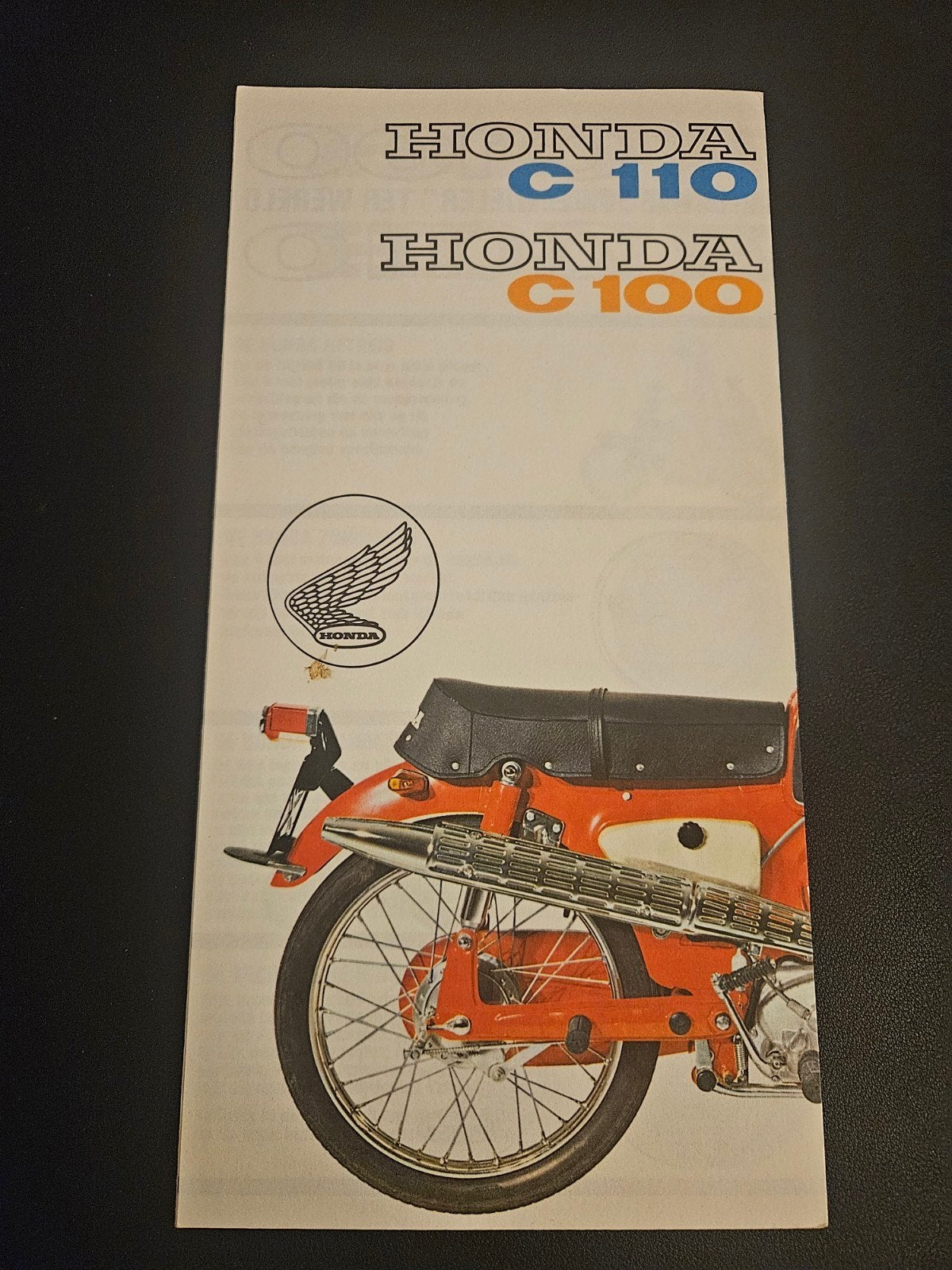Brochure Honda C100 / C110 jaren, Verzenden, Zo goed als nieuw, Honda