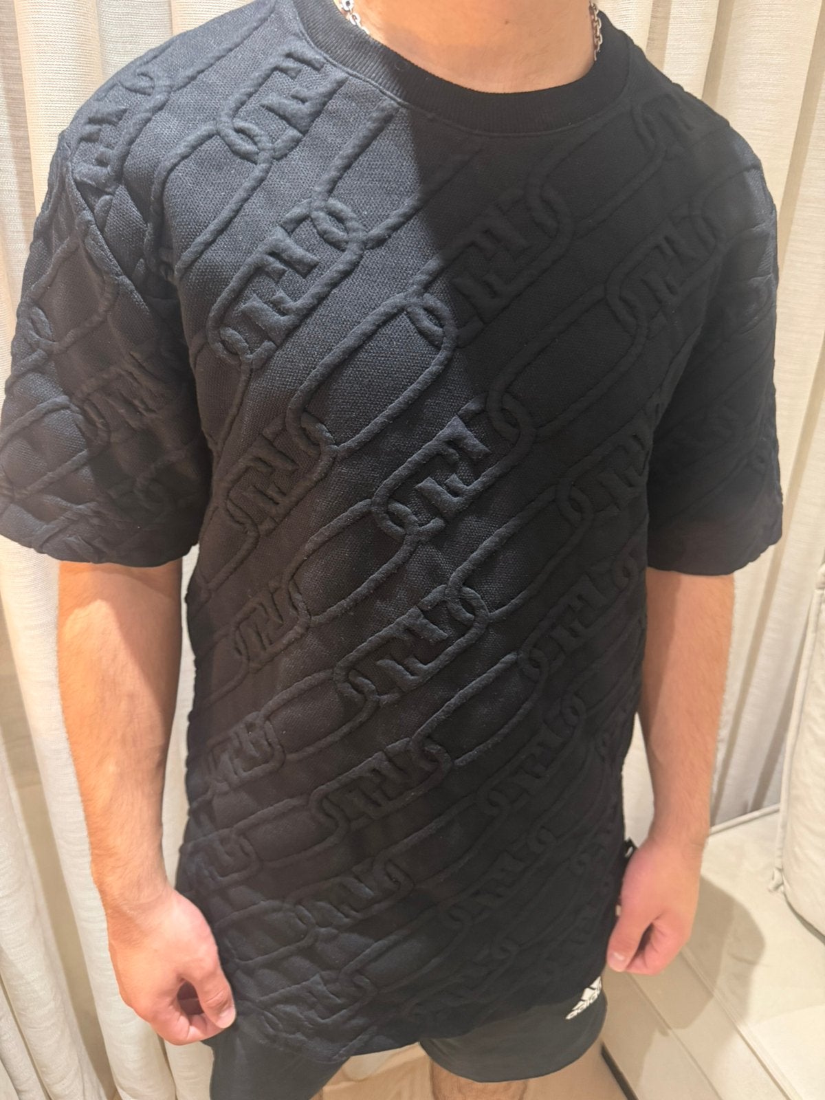 Fendi T-shirt, Ophalen of Verzenden, Zo goed als nieuw, Maat 48/50 (M), Zwart
