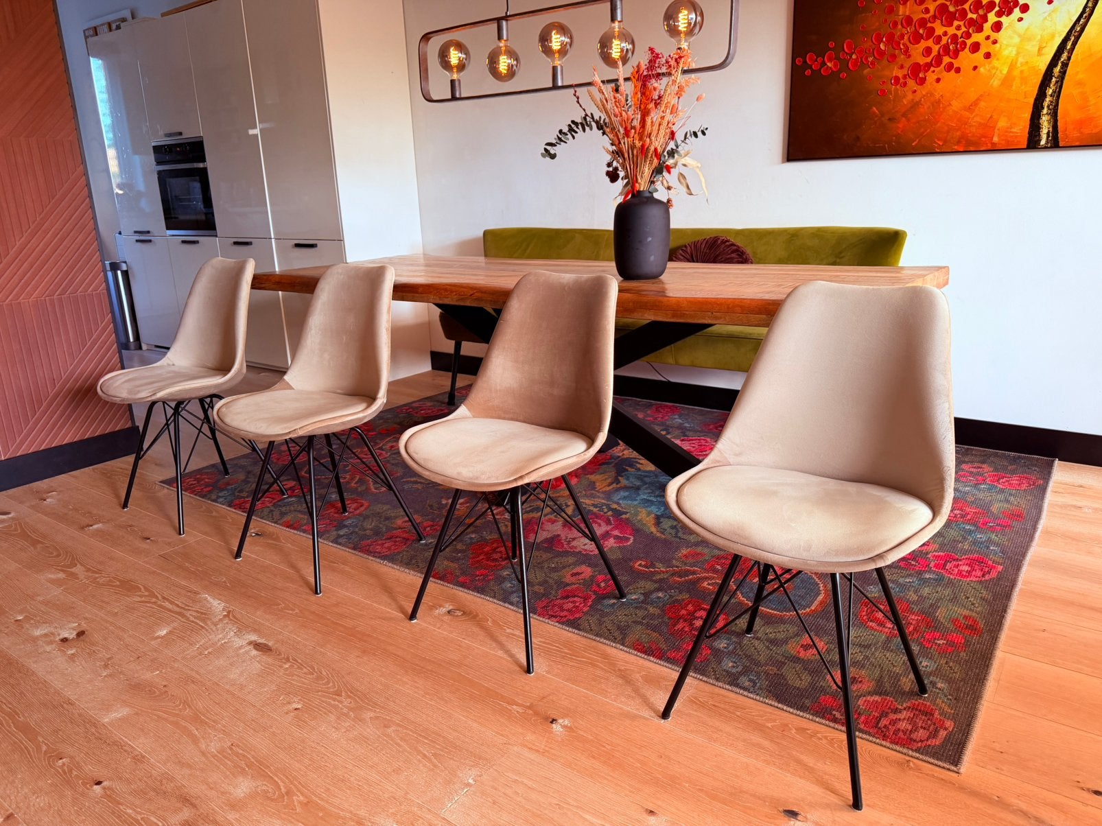 4 Kick Collection stoelen, Huis en Inrichting, Ophalen, Wit, Zo goed als nieuw, Vier