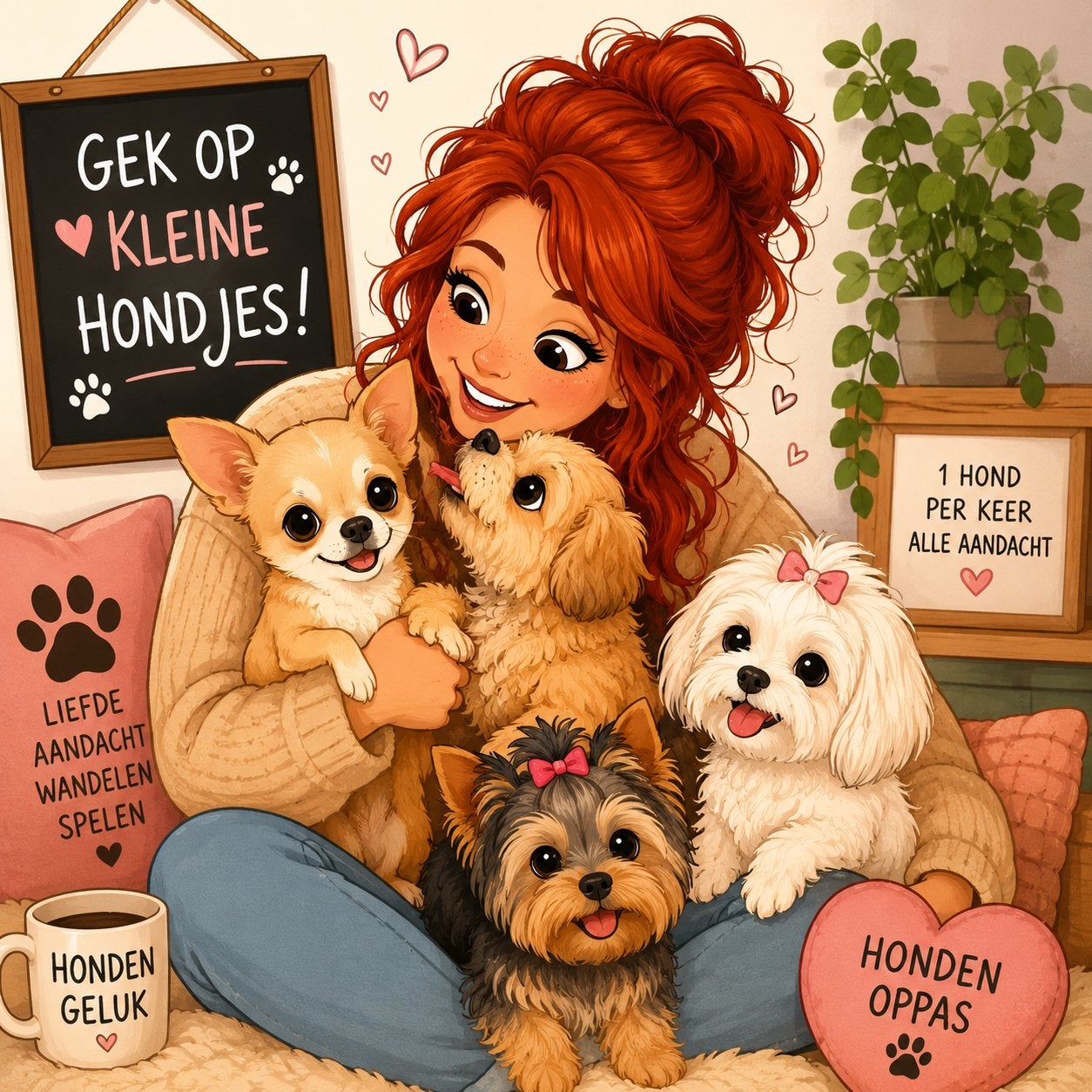 Honden oppas aangeboden in eigen huis.