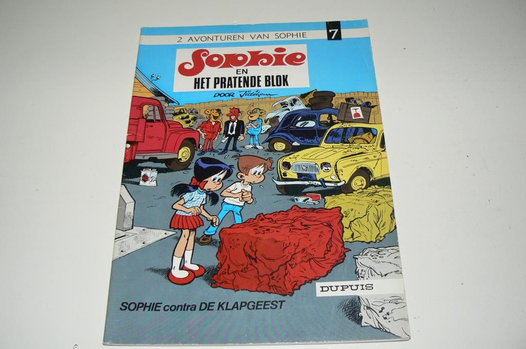 Sophie deel 7 Het pratende blok & Sophie contra de Klapgeest, Gelezen, Jidéhem, Eén stripboek, Ophalen of Verzenden