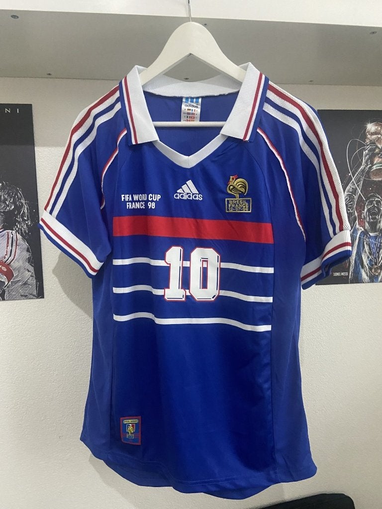 #RS004 Retroshirt Zidane (Frankrijk) te koop! Maat M, Maat M, Verzenden, Nieuw, Shirt