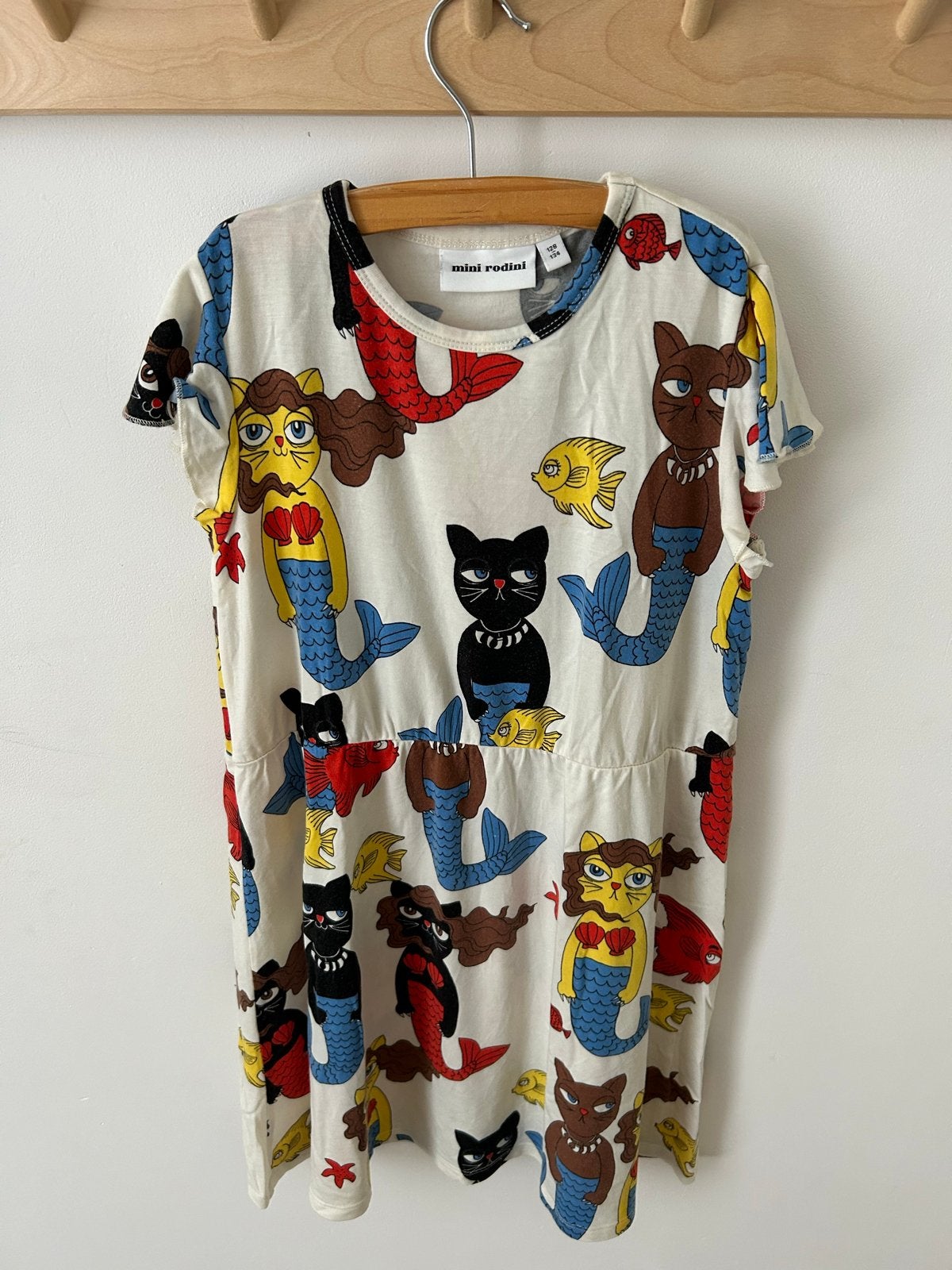 Mini Rodini Jurk Zeemeermin Katten Maat 128 -134, Ophalen of Verzenden