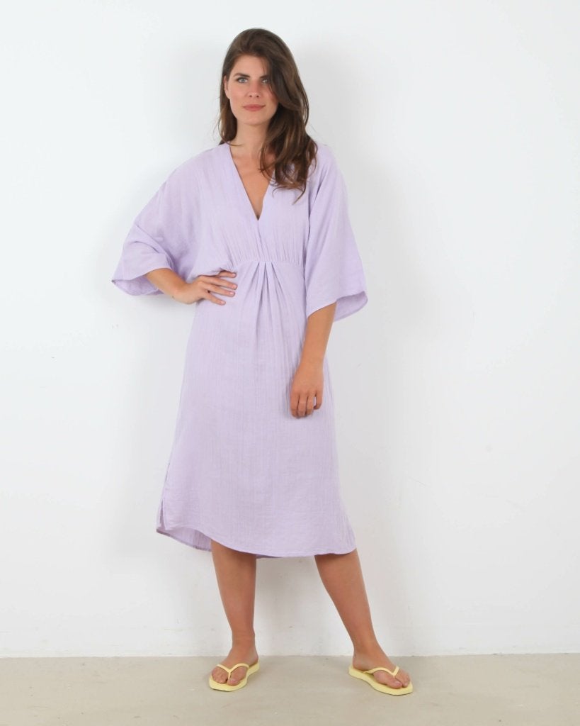 sissel edelbo joyce lilac tuniek jurk dress | s-m, Verzenden, Nieuw, Maat 36 (S), Onder de knie