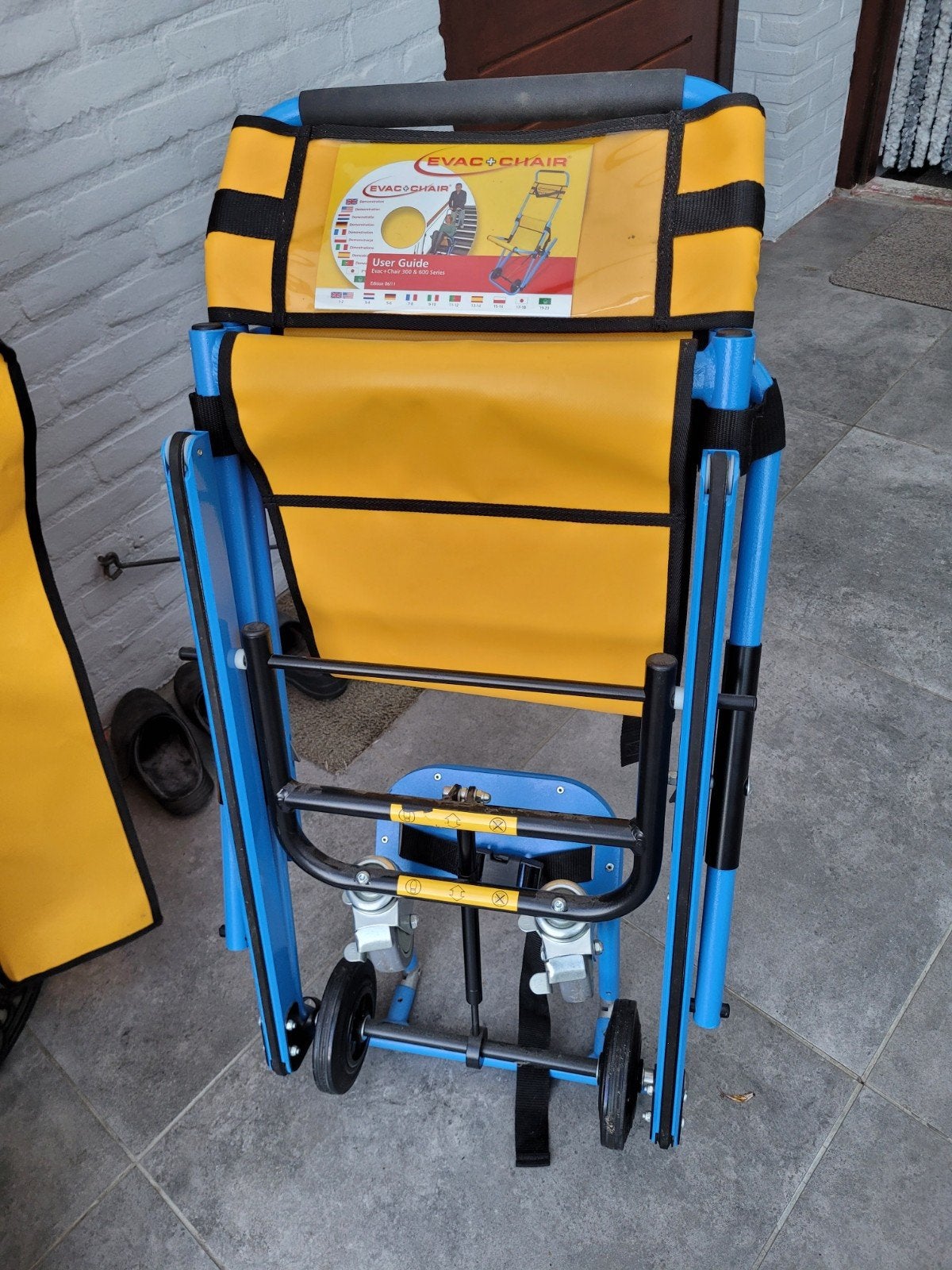 Evac+chair 300fs met voetensteun/evacuatie stoel, Ophalen, Duwrolstoel