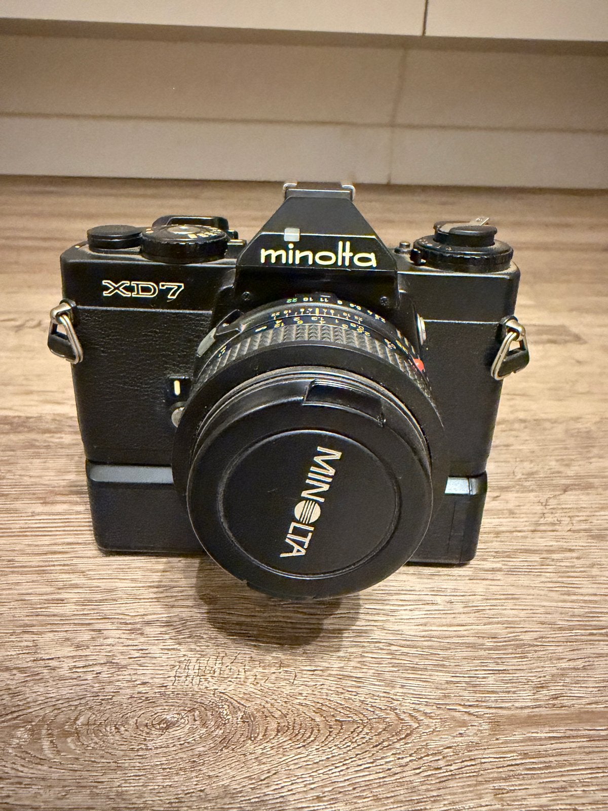 Minolta XD7 Spiegelreflexcamera met lens, Audio, Tv en Foto, Ophalen of Verzenden, Gebruikt, Spiegelreflex, Minolta