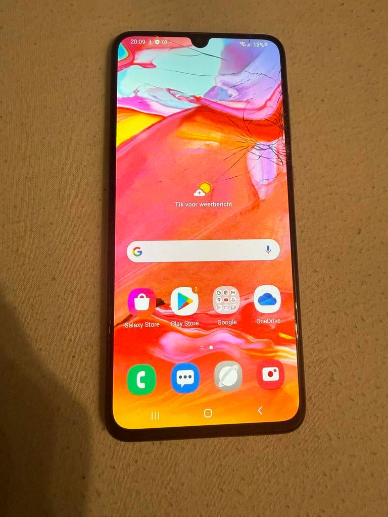 Samsung A70 128GB, Gebruikt, Wit, Touchscreen, Ophalen of Verzenden