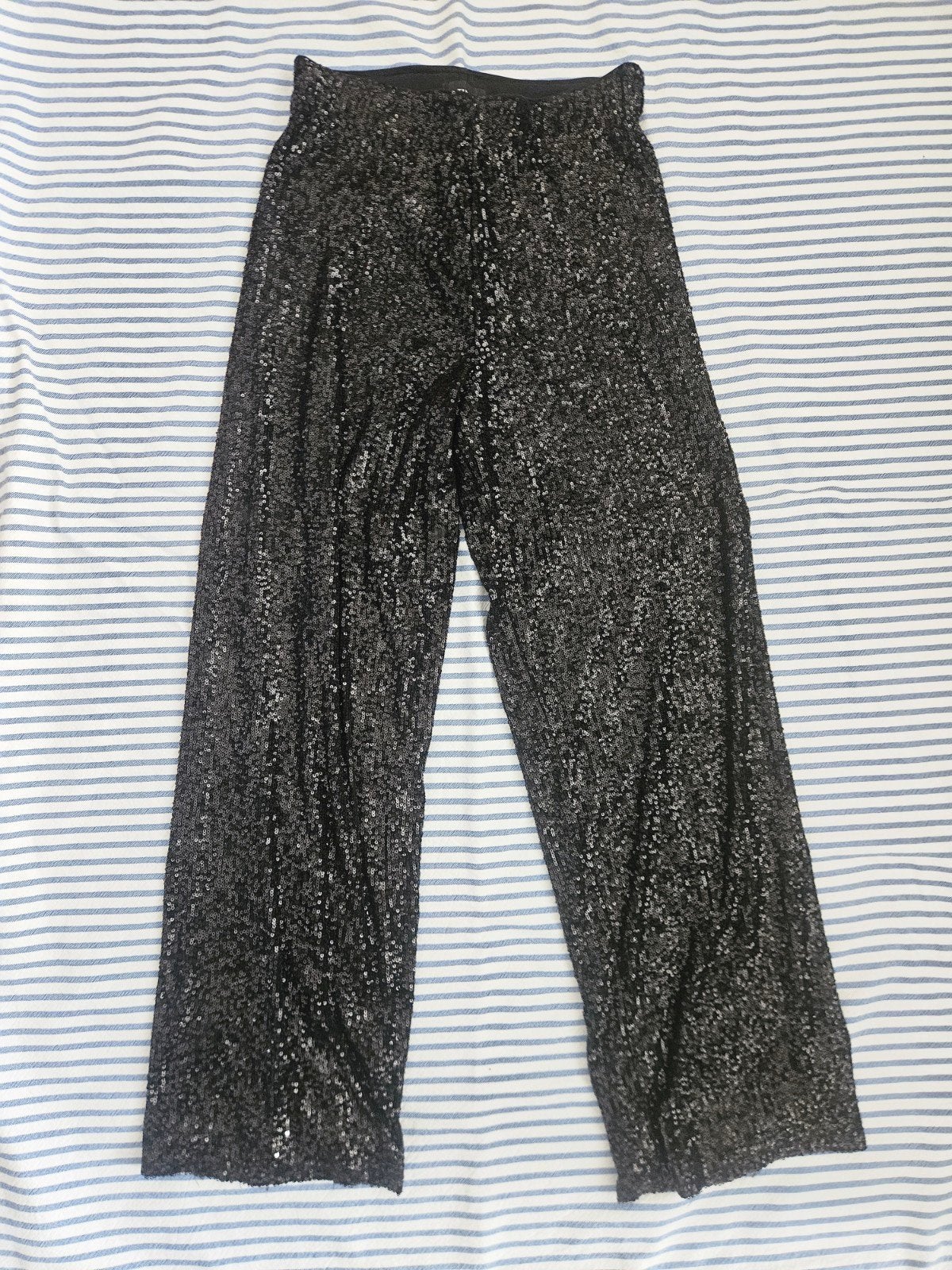 Zwarte Only glitterbroek broek met pailletten maat s, Kleding | Dames, Only, Zwart, Ophalen of Verzenden, Zo goed als nieuw