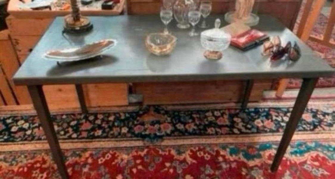 tafel bureau stoere industriële Gispen bureau tafel jaren 50, Huis en Inrichting, Tafels | Eettafels, Ophalen of Verzenden