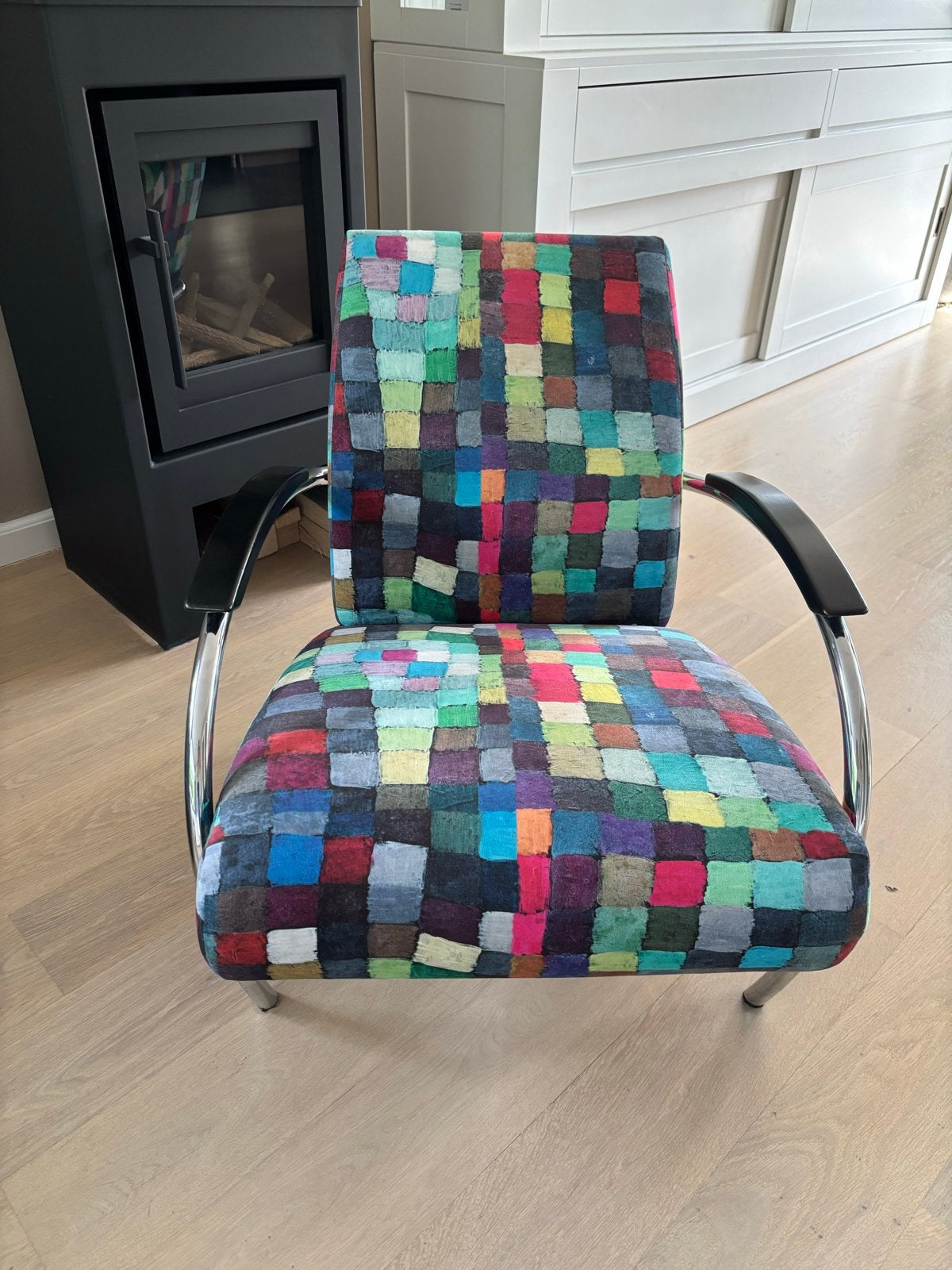 Gelderland fauteuil 5470 met bekleding van Paul Klee, Overige kleuren, Ophalen of Verzenden, Zo goed als nieuw, Eén