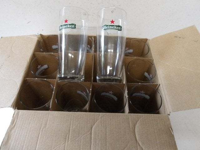 Heineken glazenset (nr.4)  12 stuks Fluitjes, Verzamelen, Biermerken, Ophalen of Verzenden, Nieuw, Glas of Glazen, Heineken