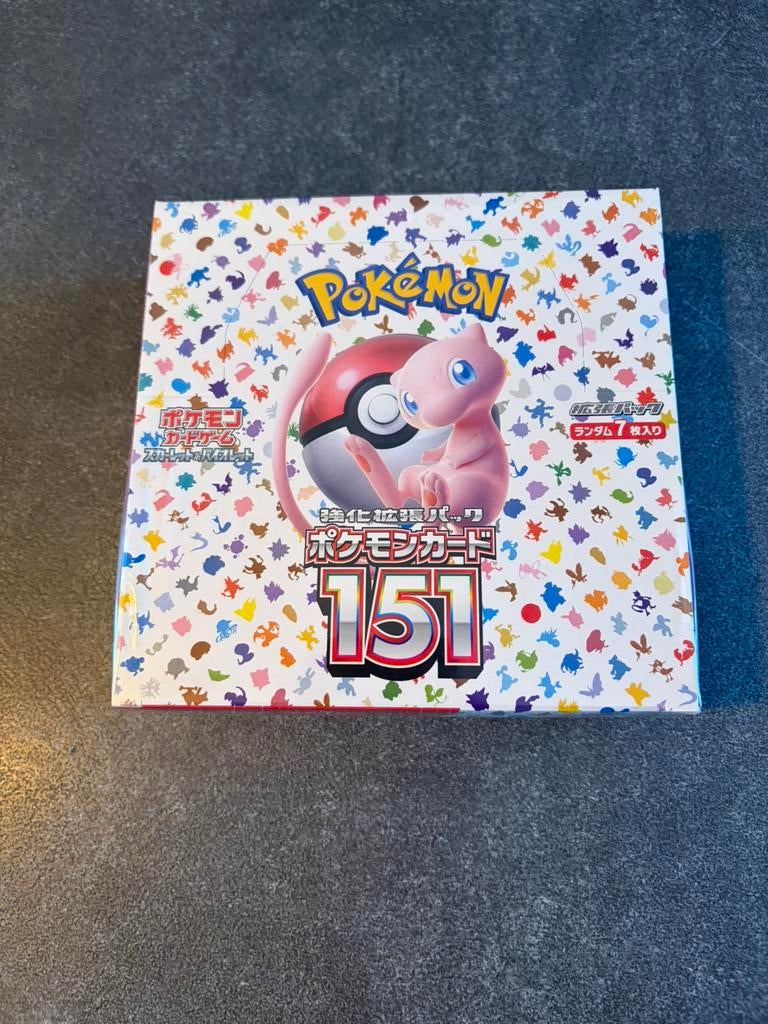 Pokémon Mew 151 Japanse Boosterbox Sealed, Ophalen of Verzenden, Zo goed als nieuw, Boosterbox
