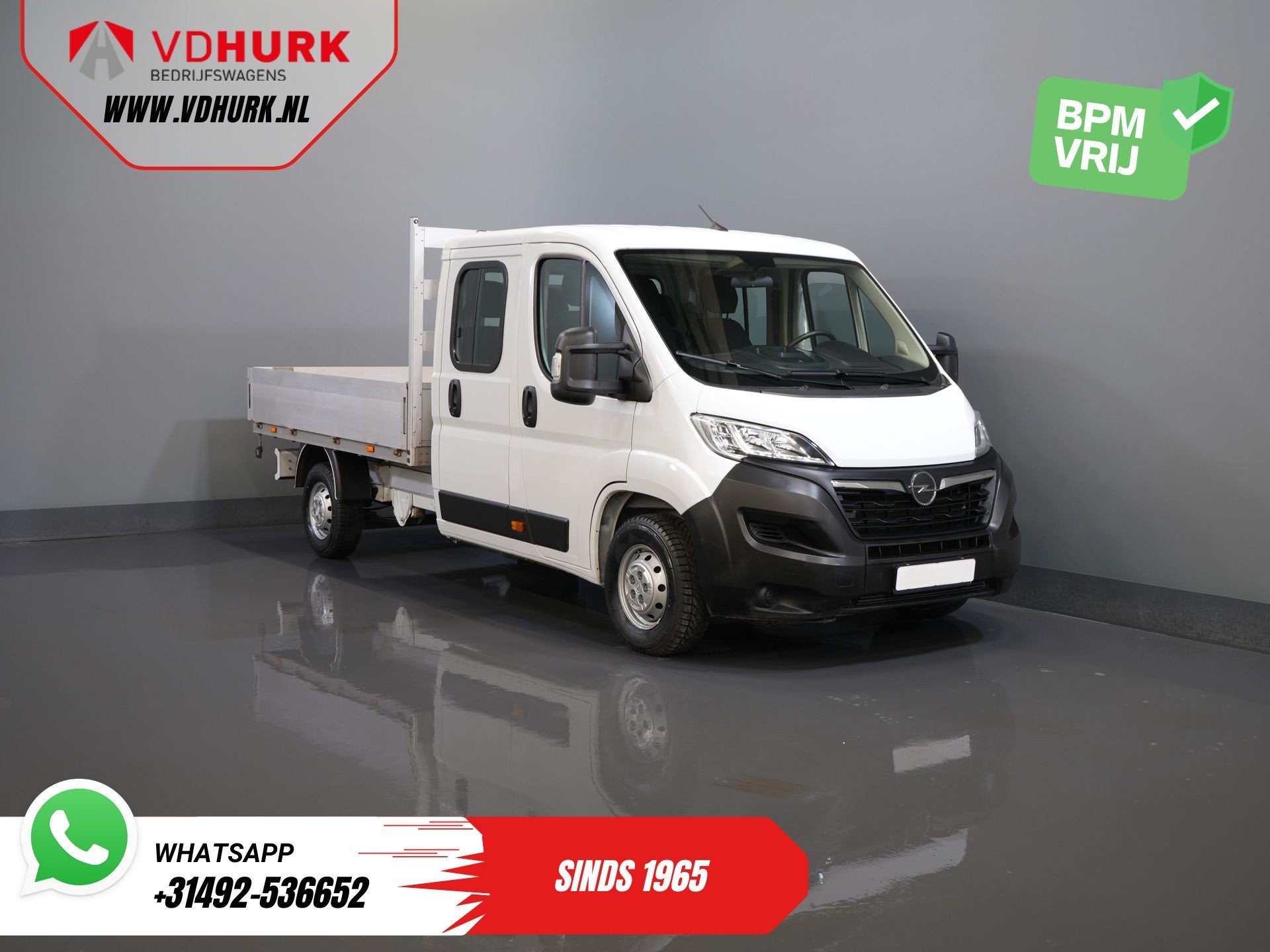 Opel Movano 2.2 140 pk DC Dubbel Cabine Open Laadbak/ 7 Pers, Auto's, Voorwielaandrijving, Stof, Gebruikt, 4 cilinders