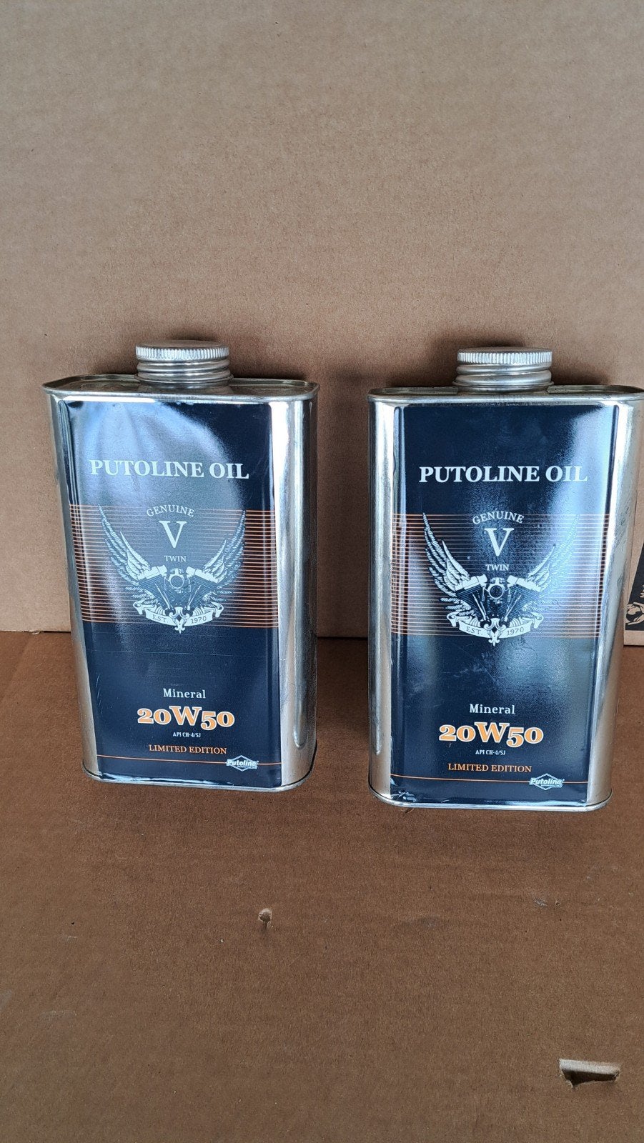 Putoline Olie Genuine V-Twin 20W50 - 2x 1L blik, Ophalen of Verzenden