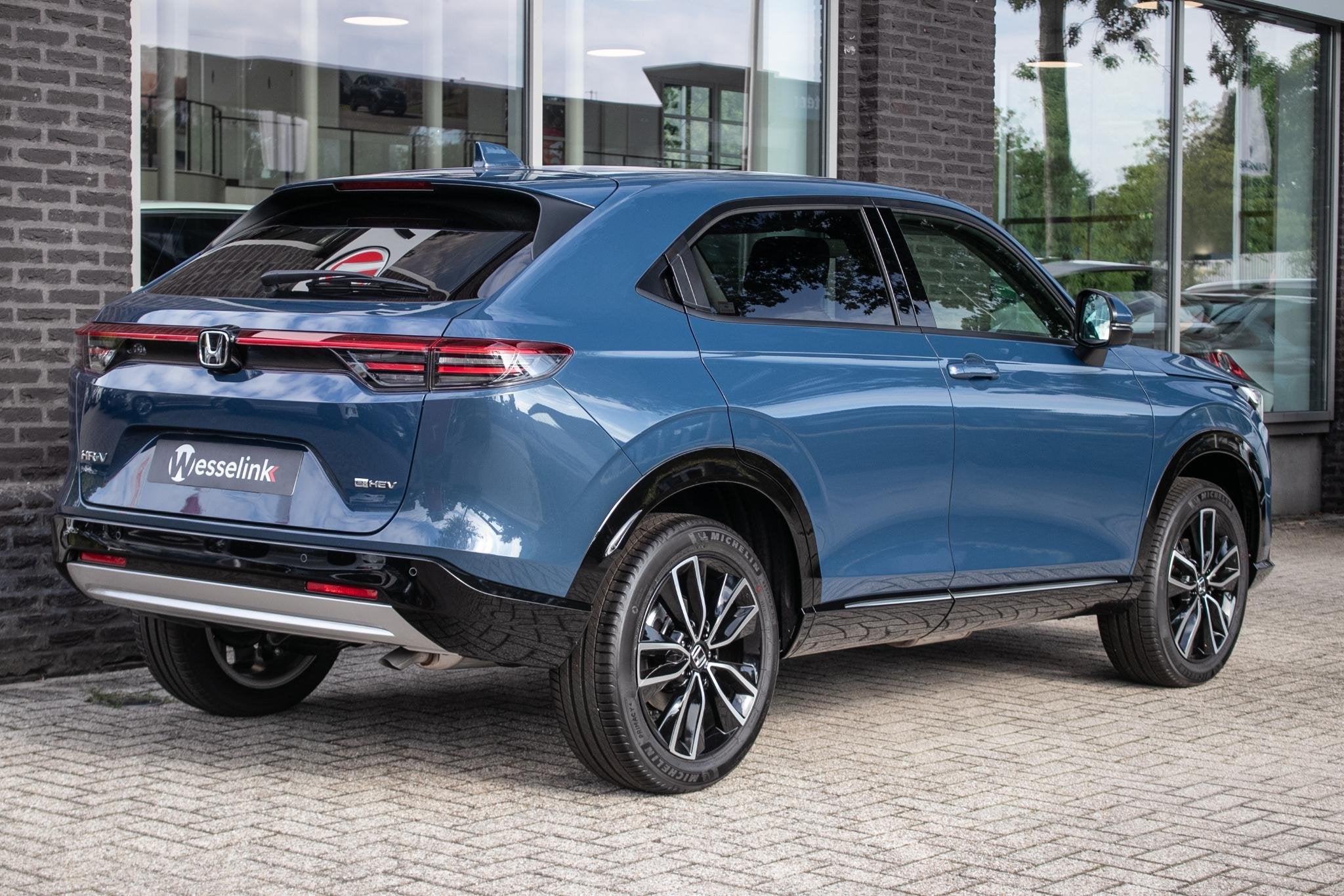 honda HR-V 1.5 e:HEV Advance - Cons.prijs rijklr | Honda Sen, Auto's, 1380 kg, 1498 cc, Blauw, Leder en Stof