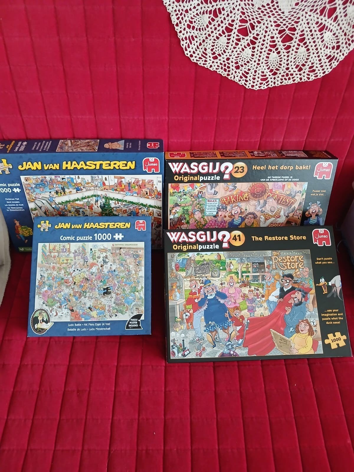 puzzels wasgij en van haasteren, Ophalen, 500 t/m 1500 stukjes, Zo goed als nieuw