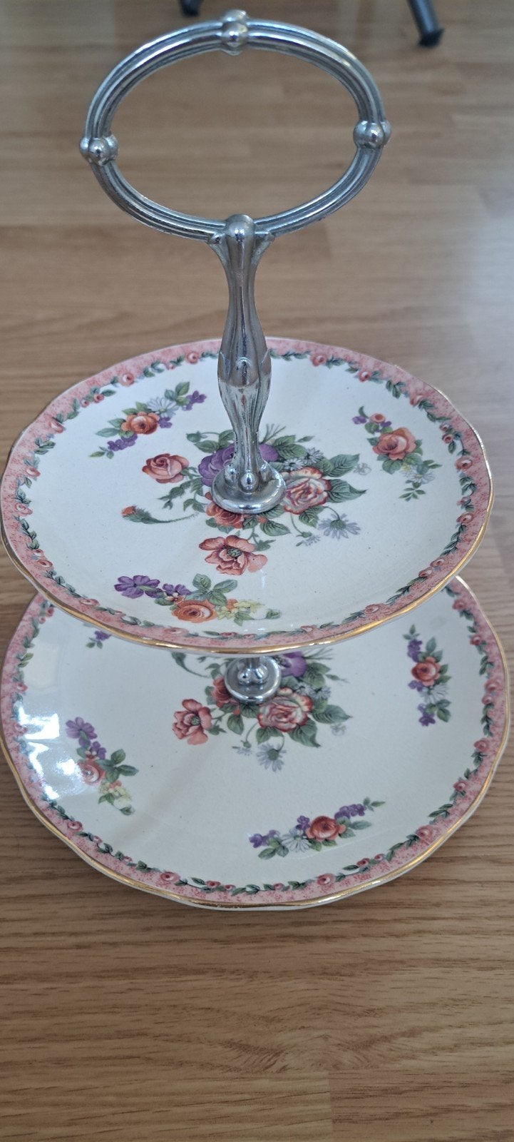 Royal Staffordshire Keramiek 2-laags gebaksschaal, Ophalen of Verzenden