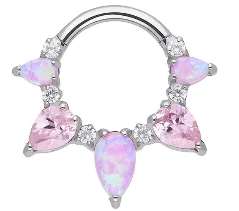Clara clickring voor Septum of Daithpiercing, Ophalen of Verzenden, Nieuw, Overige materialen, Oor- of Traguspiercing