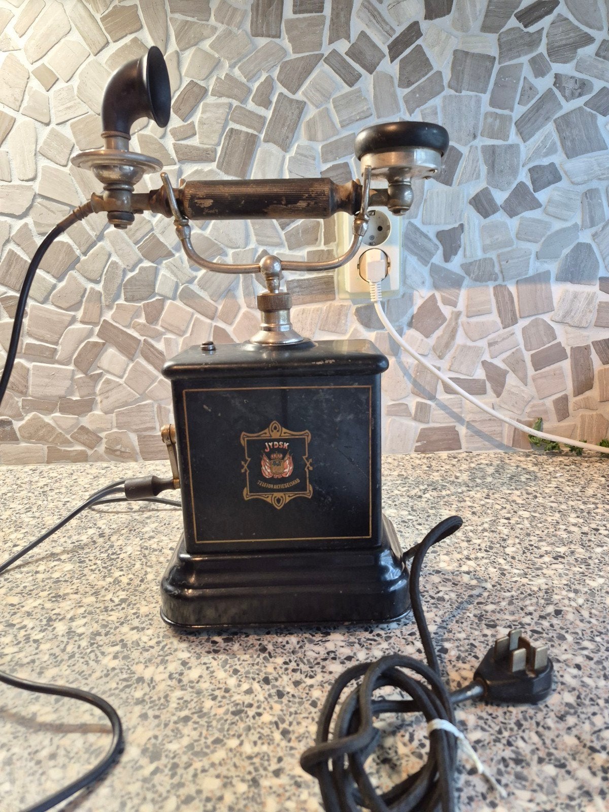 Antieke Jydsk Telefoon Aktieselskab Telefoon, Antiek en Kunst, Ophalen
