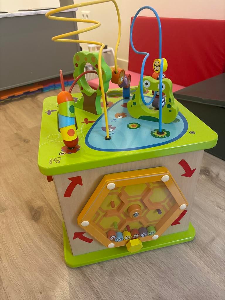 Hape Houten Speelkubus - Activiteiten Kubus voor Baby's, Ophalen, Gebruikt, Overige typen