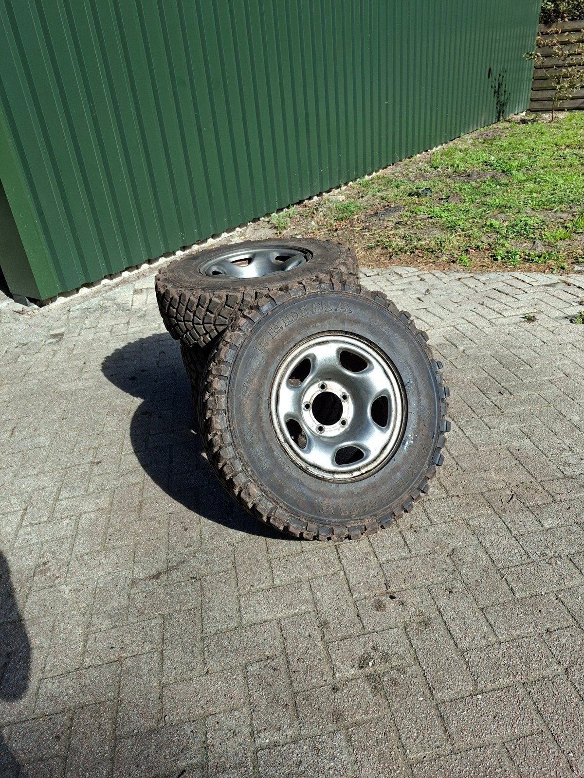 Set goede fedima extreme offroad op feroza velgen 33", Ophalen, Gebruikt