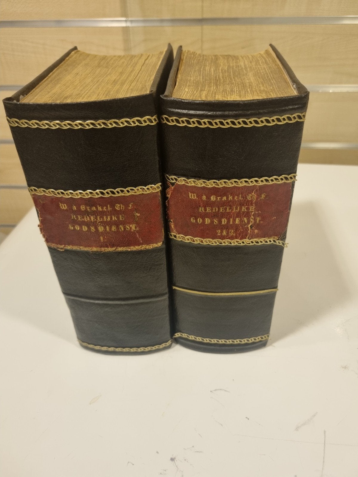 Wilhelmus à Brakel.  Redelijke Godsdienst. 2 delen., Ophalen of Verzenden, Gelezen, Christendom | Protestants
