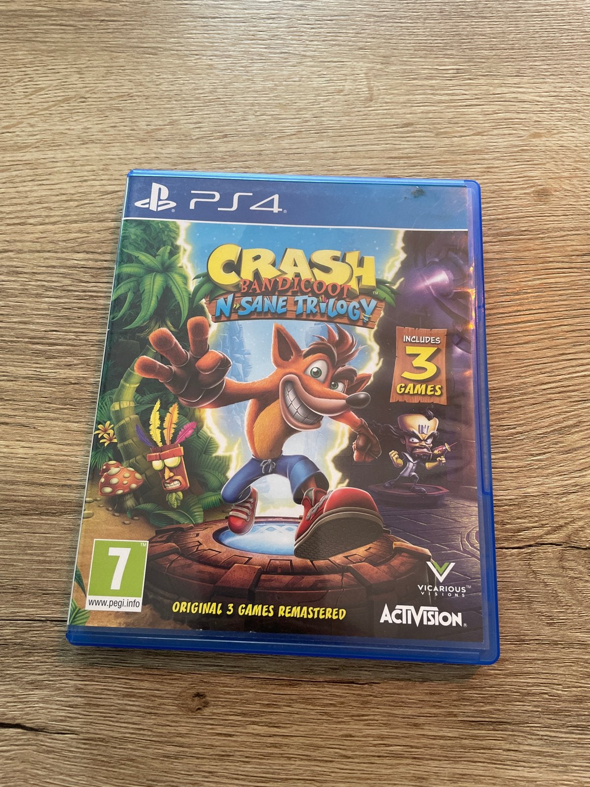 Crash Bandicoot N. Sane Trilogy PS4 - Zo goed als nieuw, Spelcomputers en Games, 1 speler, Ophalen of Verzenden, Zo goed als nieuw