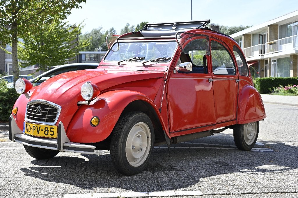 Citroën 2CV 0.6 Spec 1990 Rood, Auto's, Voorwielaandrijving, 602 cc, 2CV, 400 kg