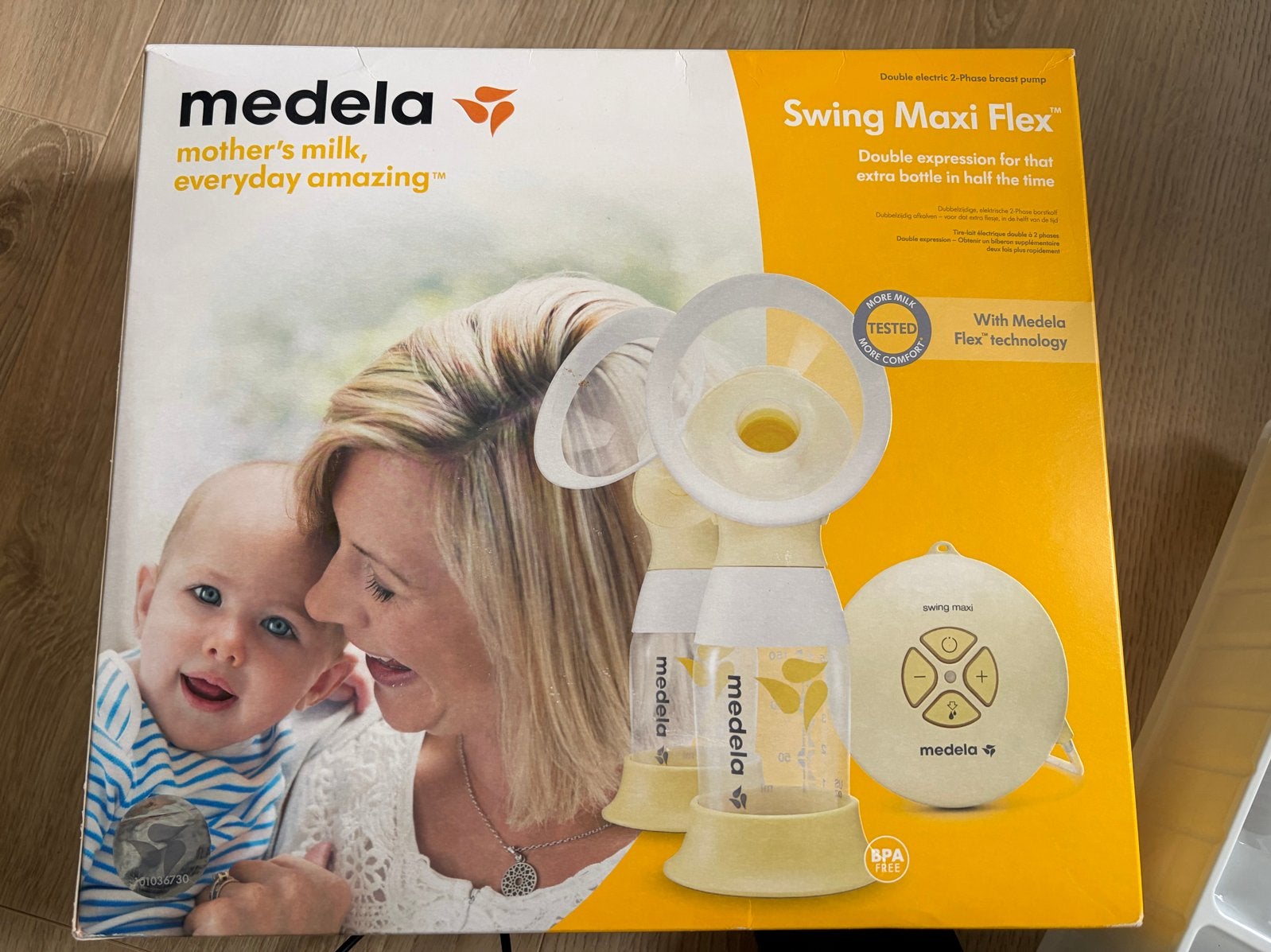 Medela Swing Maxi Flex dubbele borstkolf, Ophalen of Verzenden, Zo goed als nieuw