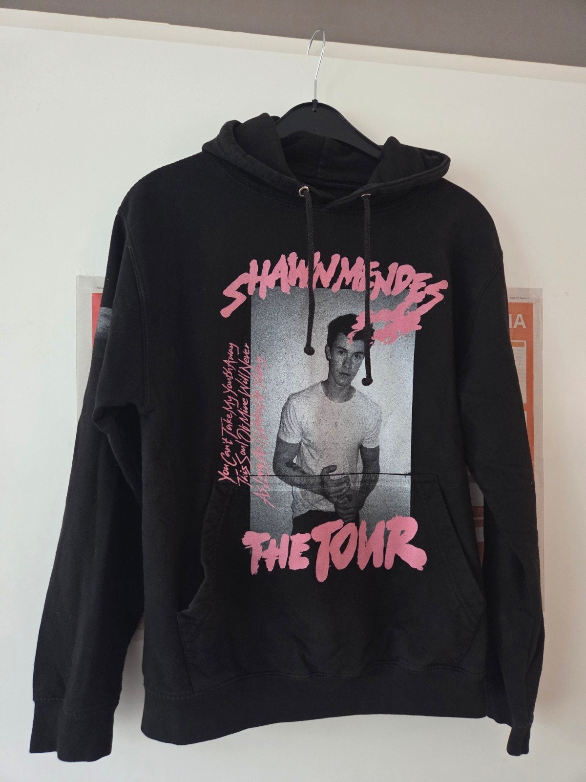 Shawn Mendes The Tour hoodie zwart - Maat S, Zwart, Ophalen of Verzenden, Maat 36 (S), Gedragen