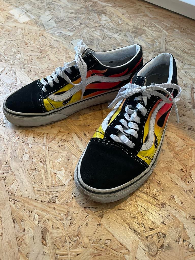 Vans, Zwart, Ophalen of Verzenden, Gedragen, Veterschoenen