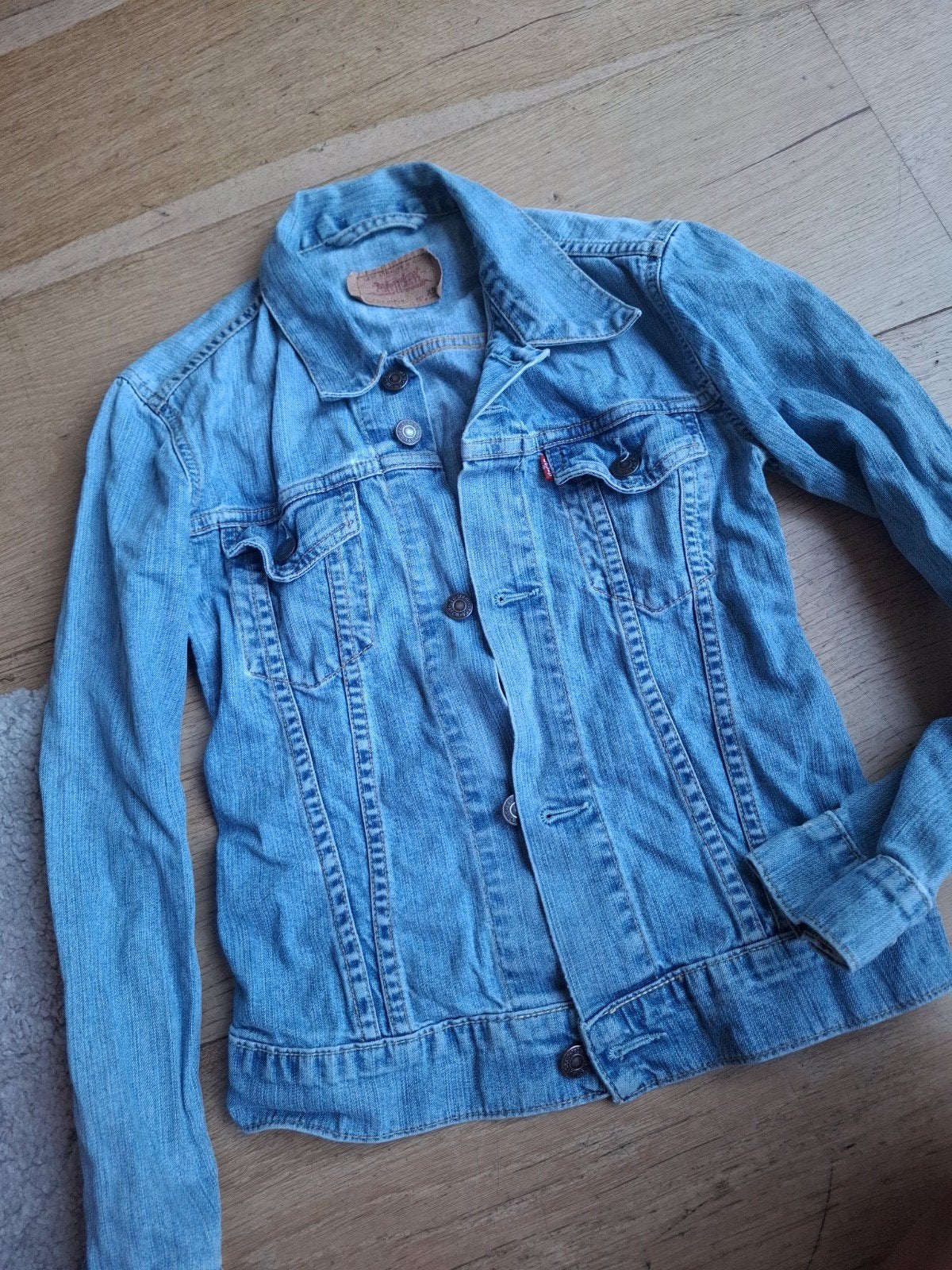 Levi's spijkerjasje voor meisjes - Maat XS, Kleding | Dames, Blauw, Ophalen of Verzenden, Maat 34 (XS) of kleiner, Gedragen